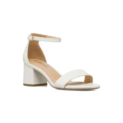 Sandali da Donna Bianchi con tacco a colonna 6 cm Lora Ferres