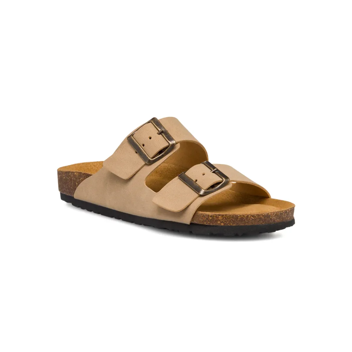 Sandali da Donna doppia Fibbia Regolabile Beige Italia Trend Sabina
