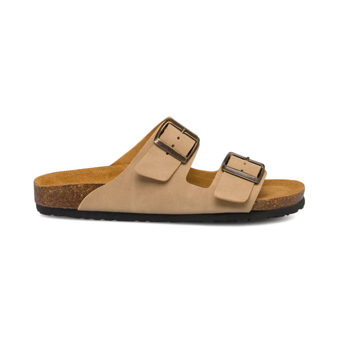 Sandali da Donna doppia Fibbia Regolabile Beige Italia Trend Sabina
