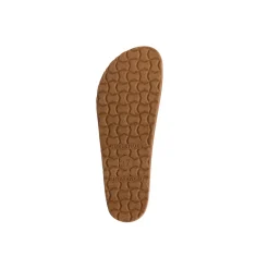 Sandali da donna marroni con sottopiede in pelle e doppia fibia Italia Trend Sabina