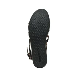 Sandali da Donna neri con suola bicolor traspirante Geox