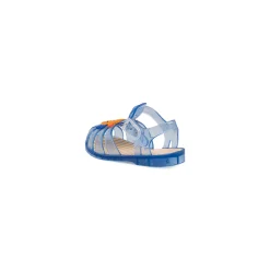 Sandali da mare azzurri in gomma da Bambino con granchio Jog