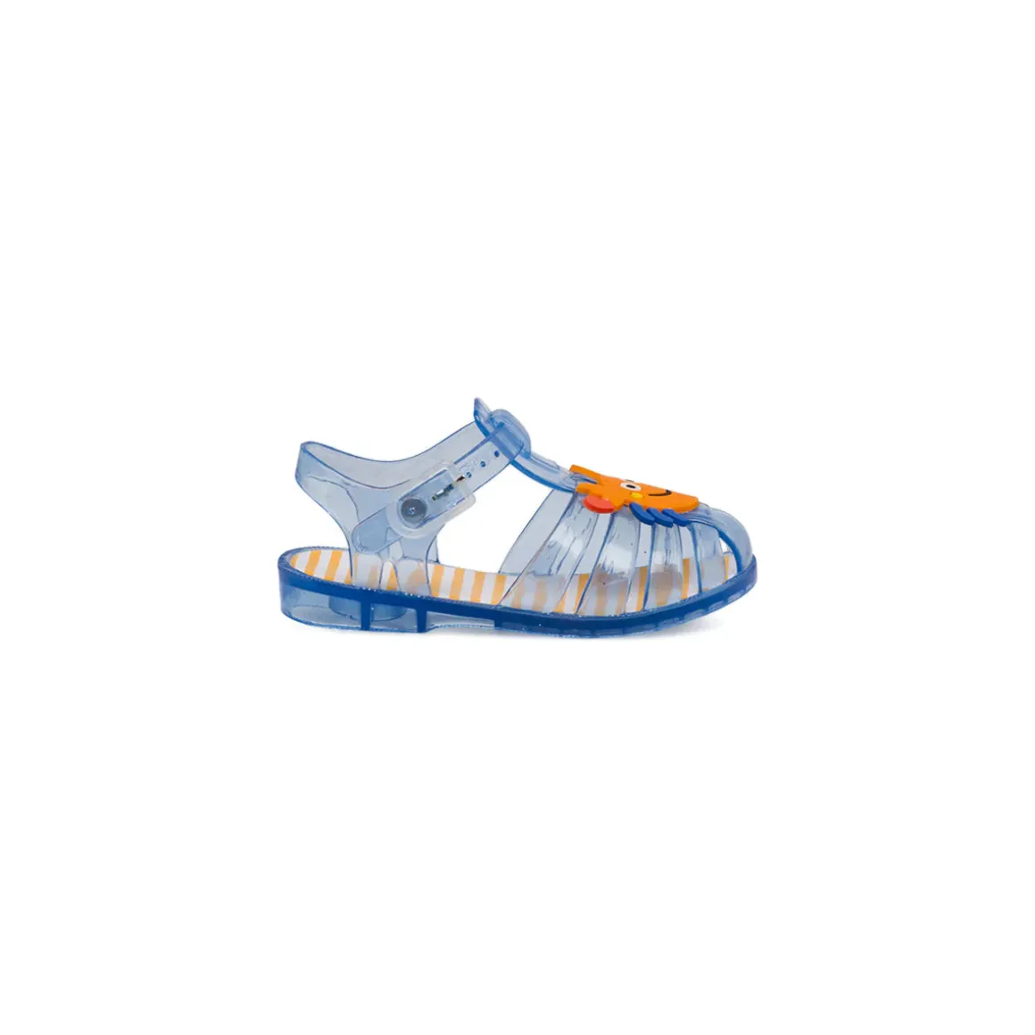 Sandali da mare azzurri in gomma da Bambino con granchio Jog
