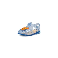 Sandali da mare azzurri in gomma da Bambino con granchio Jog