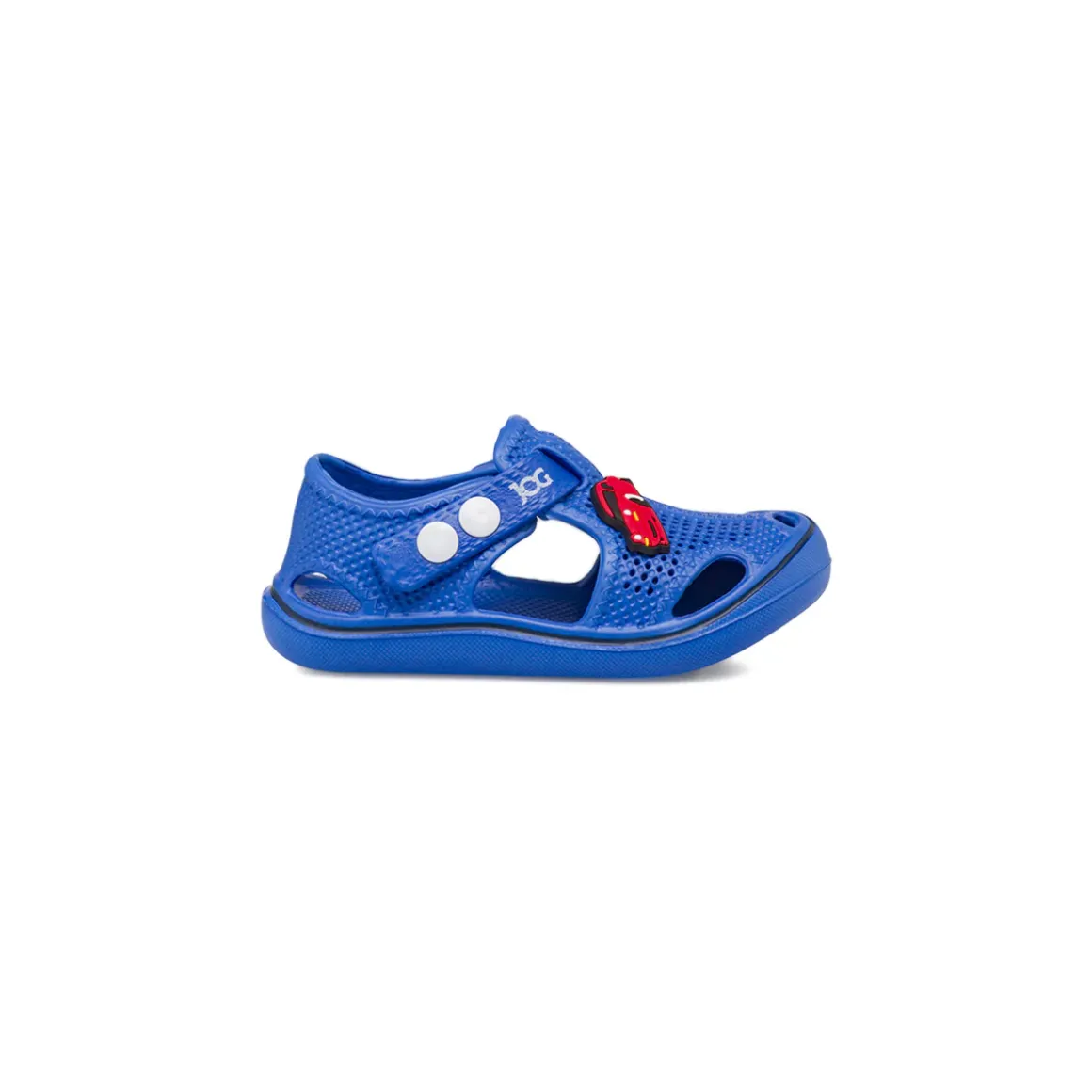 Sandali da Mare blu da Bambino in gomma con patch dinosauro Jog