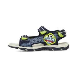 Sandali da Ragazzo blu con dettagli in gomma verde lime Space Boy
