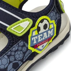 Sandali da Ragazzo blu con dettagli in gomma verde lime Space Boy