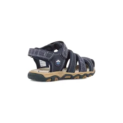 Sandali da ragazzo blu navy con logo Lumberjack Levi