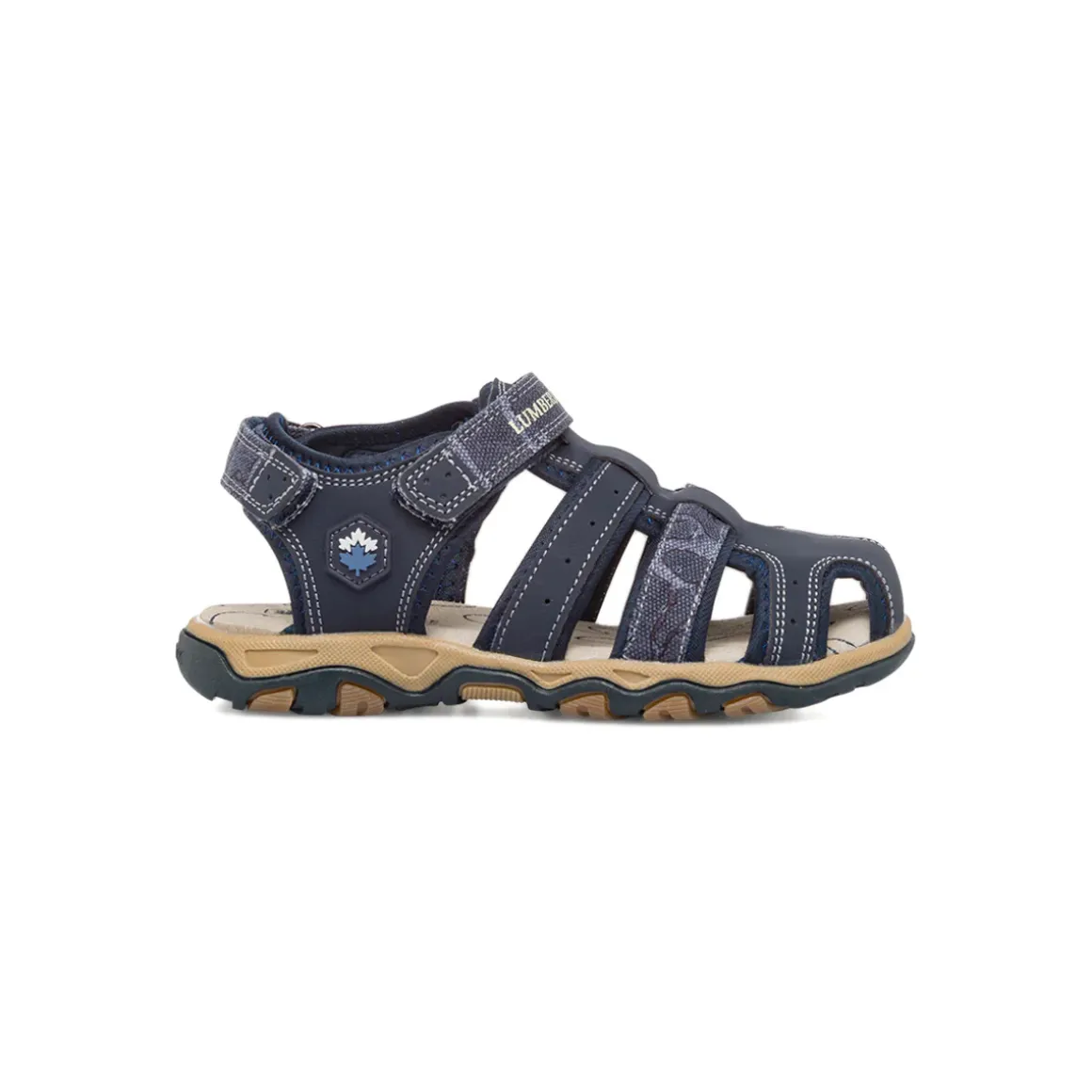 Sandali da ragazzo blu navy con logo Lumberjack Levi