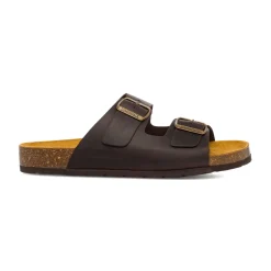 Sandali da uomo in pelle marroni Lumberjack Flint