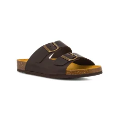 Sandali da uomo in pelle marroni Lumberjack Flint