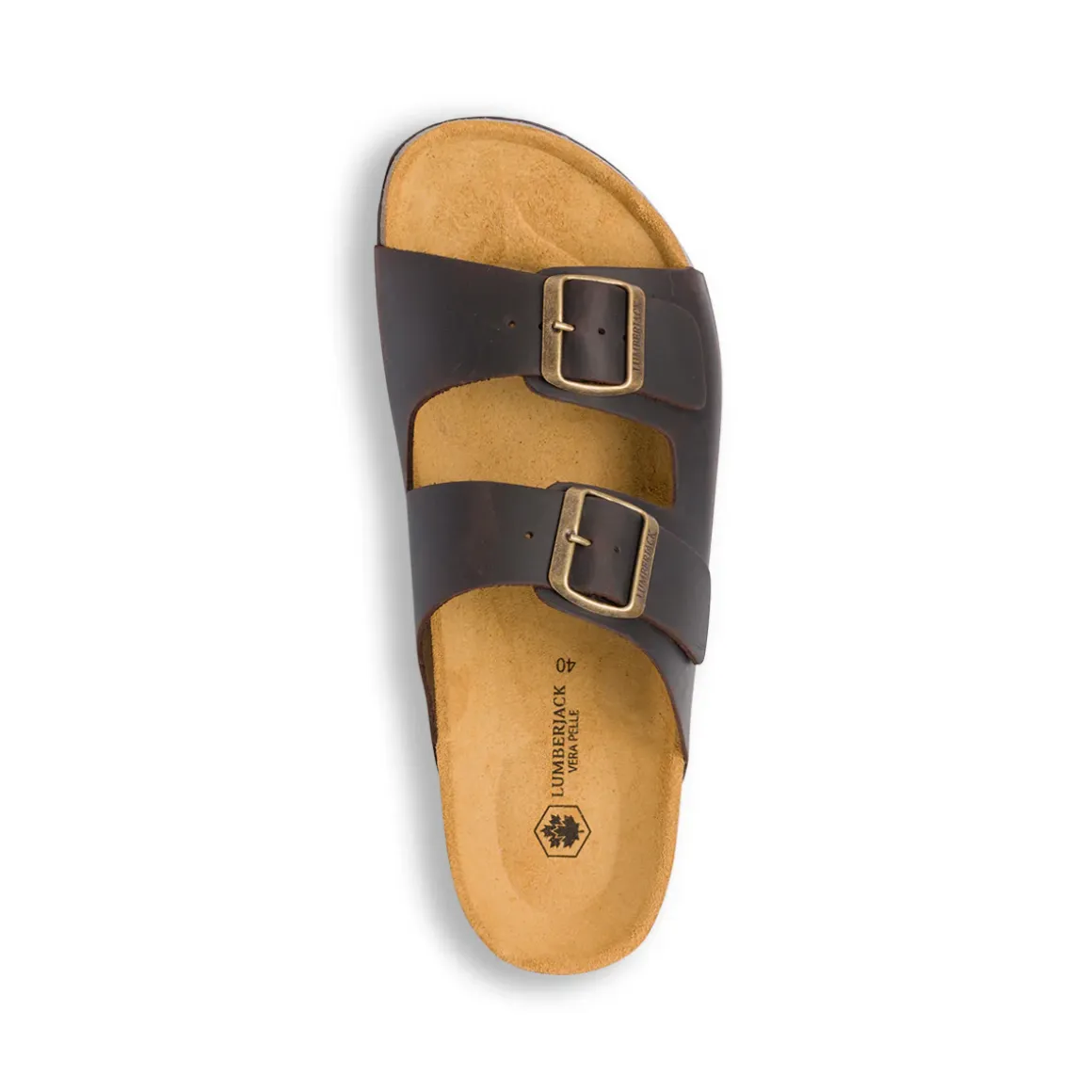 Sandali da uomo in pelle marroni Lumberjack Flint