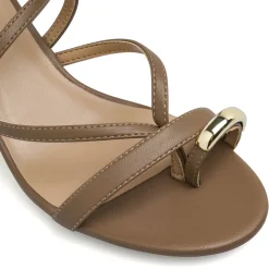 Sandali Donna Marroni con tacco a rocchetto 7,5 cm Swish Jeans