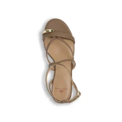 Sandali Donna Marroni con tacco a rocchetto 7,5 cm Swish Jeans