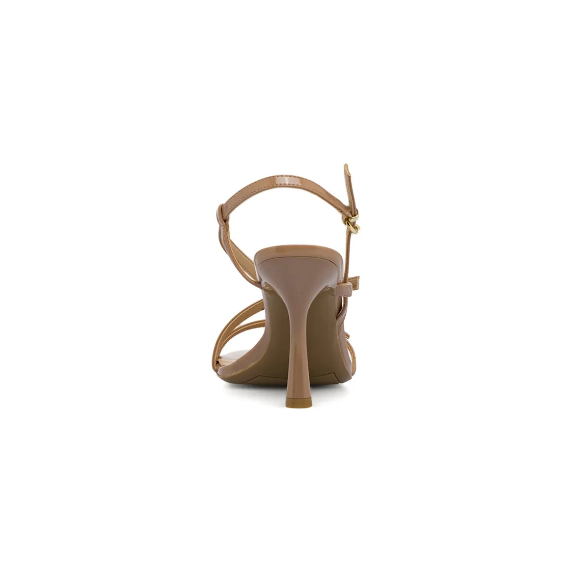 Sandali Donna Marroni effetto vernice tacco campana 10 cm Swish Jeans