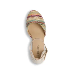 Sandali espadrillas Donna multicolore con zeppa in corda Lora Ferres