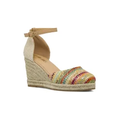 Sandali espadrillas Donna multicolore con zeppa in corda Lora Ferres
