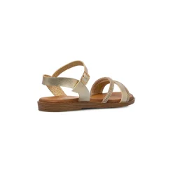 Sandali flat champagne da Donna con dettaglio strass Lora Ferres
