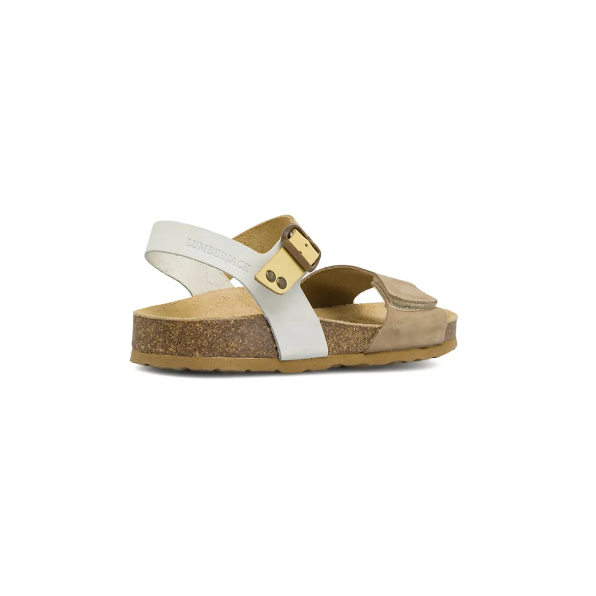 Sandali Flat da Donna Taupe effetto scamosciato con strappo Lumberjack
