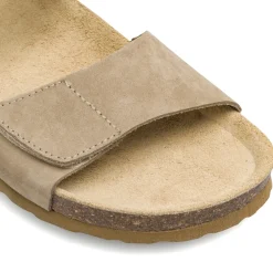 Sandali Flat da Donna Taupe effetto scamosciato con strappo Lumberjack