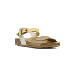 Sandali Flat da Donna Taupe effetto scamosciato con strappo Lumberjack