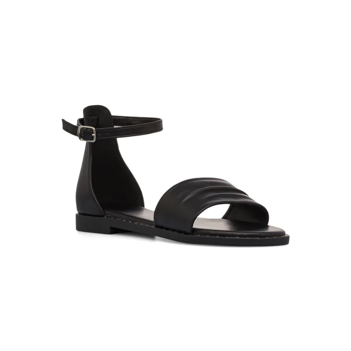Sandali flat Neri da Donna con cinturino alla caviglia Swish Jeans
