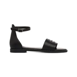 Sandali flat Neri da Donna con cinturino alla caviglia Swish Jeans