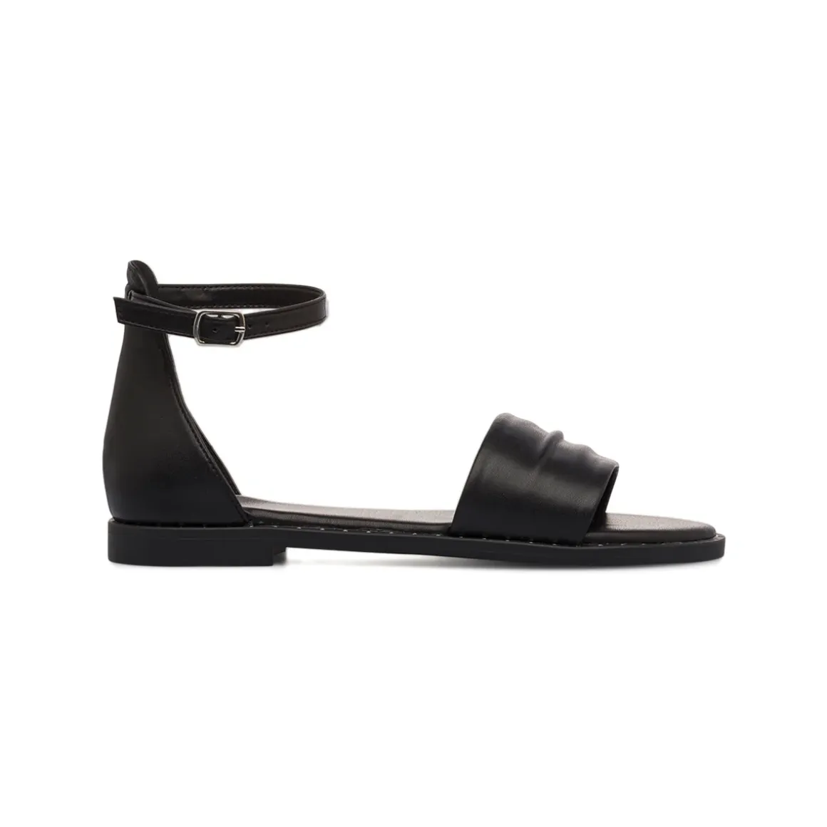 Sandali flat Neri da Donna con cinturino alla caviglia Swish Jeans