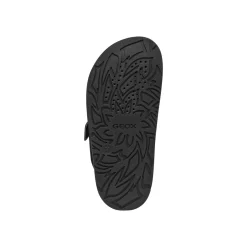 Sandali flat Neri da Donna con borchie e fibbie dorate Geox