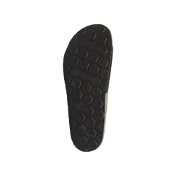 Sandali flat Neri Donna con maxi fibbia effetto scamosciato Lumberjack