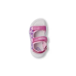 Sandali fucsia da Bambina con luci e cinturino a strappo Kappa