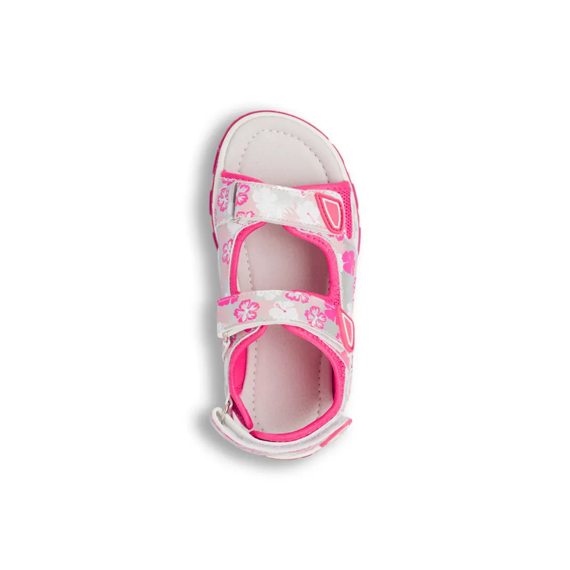 Sandali Fucsia da Bambina e Ragazza con stampa Floreale Dieci Baci