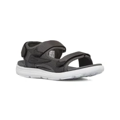 Sandali grigi da Uomo con strappo in velcro regolabile Riflessi Urbani