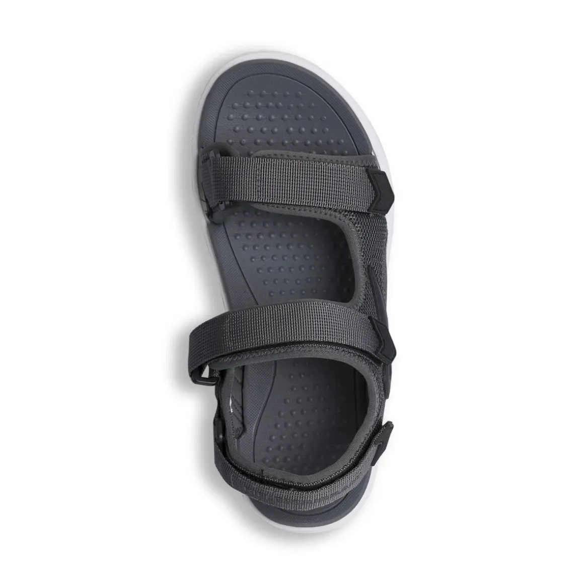 Sandali grigi da Uomo con strappo in velcro regolabile Riflessi Urbani