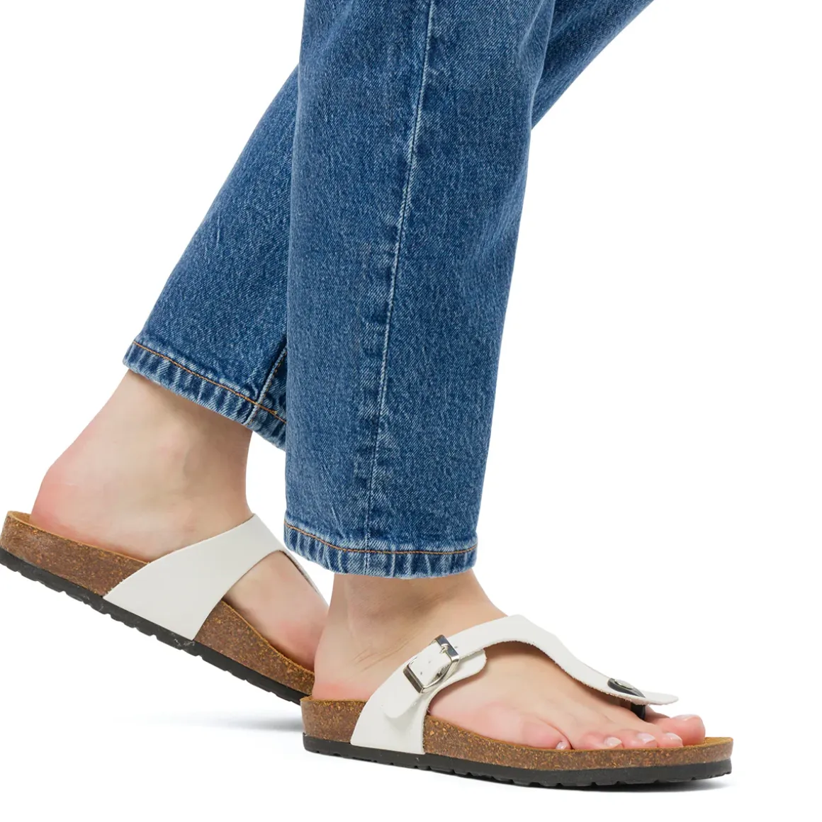 Sandali Infradito Bianchi da Donna Italia Trend Zeudi