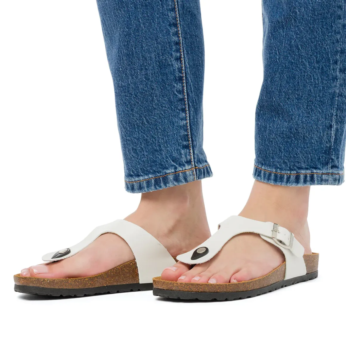 Sandali Infradito Bianchi da Donna Italia Trend Zeudi