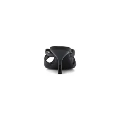 Sandali infradito con tacco neri da Donna e dettaglio oro Swish Jeans