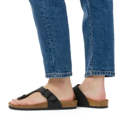 Sandali infradito da donna neri Italia Trend Zeudi