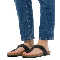 Sandali infradito da donna neri Italia Trend Zeudi