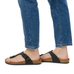 Sandali infradito da donna neri Italia Trend Zeudi