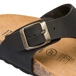 Sandali infradito da donna neri Italia Trend Zeudi