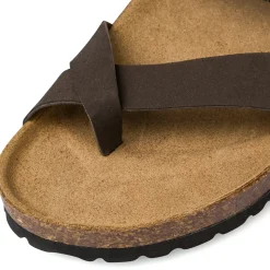 Sandali infradito da uomo marroni con dettaglio intrecciato Riflessi Urbani