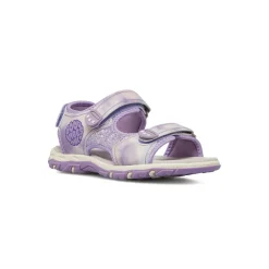 Sandali lilla da Bambina con glitter e chiusura a strappo Dieci Baci