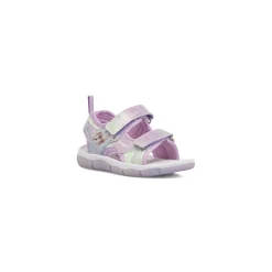 Sandali lilla da Bambina con luci e cinturini glitter Elsa Frozen