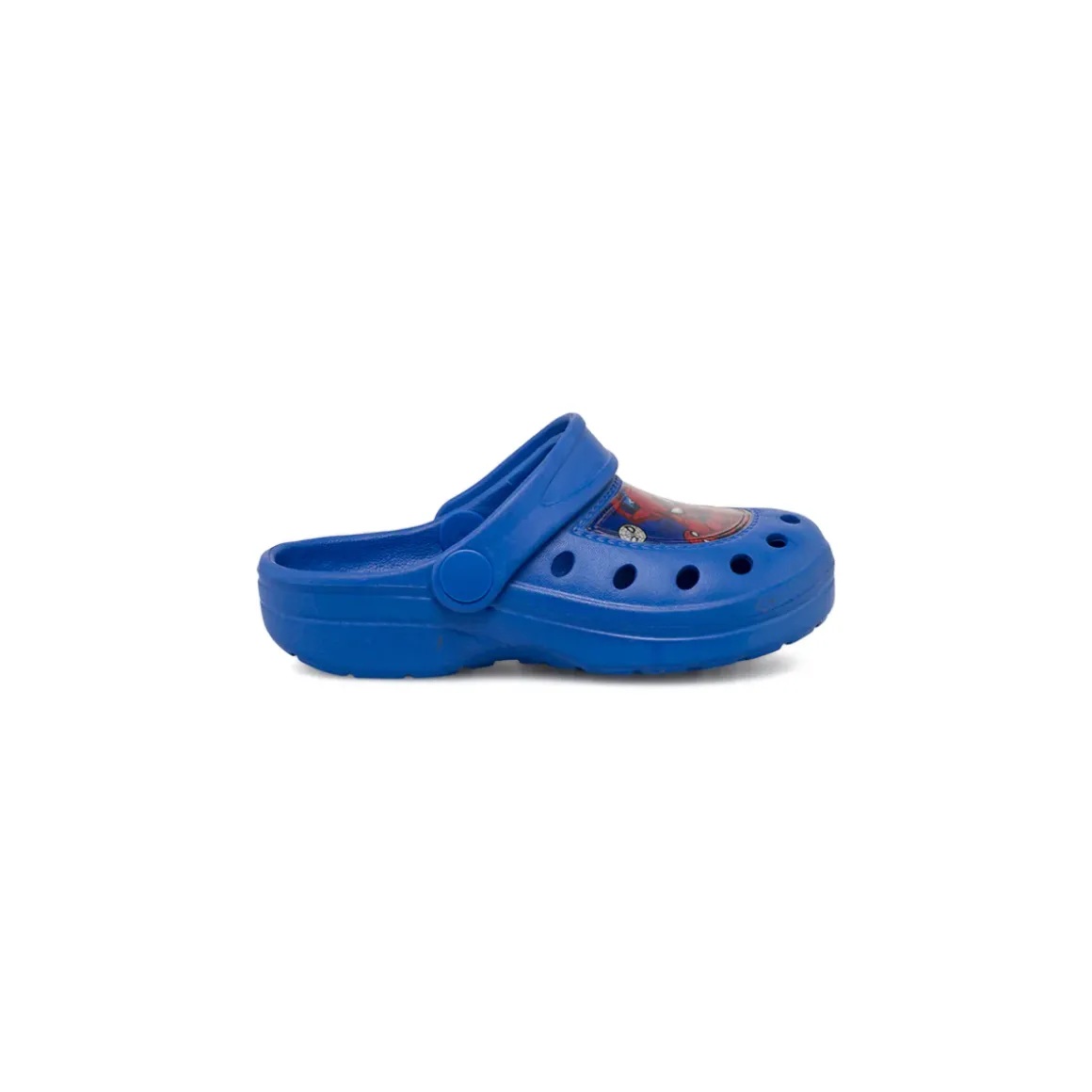 Sandali mare blu da Bambino con cinturino e patch frontale Spiderman