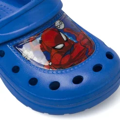 Sandali mare blu da Bambino con cinturino e patch frontale Spiderman