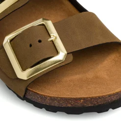 Sandali Marroni con Doppio Cinturino da Donna Italia Trend Sabina