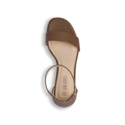 Sandali marroni da Donna con tacco a colonna 6 cm e cinturino Lora Ferres
