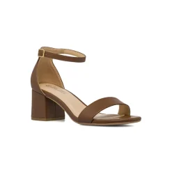 Sandali marroni da Donna con tacco a colonna 6 cm e cinturino Lora Ferres