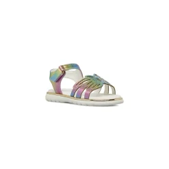 Sandali multicolore Bambina con farfalla e strass Le scarpe di Alice